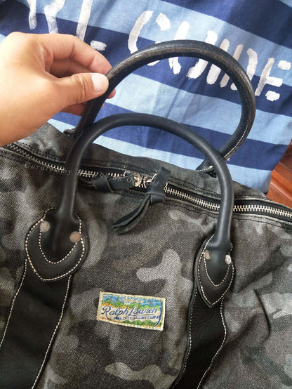 RRL Ralph Lauren Camouflage Travel Bag