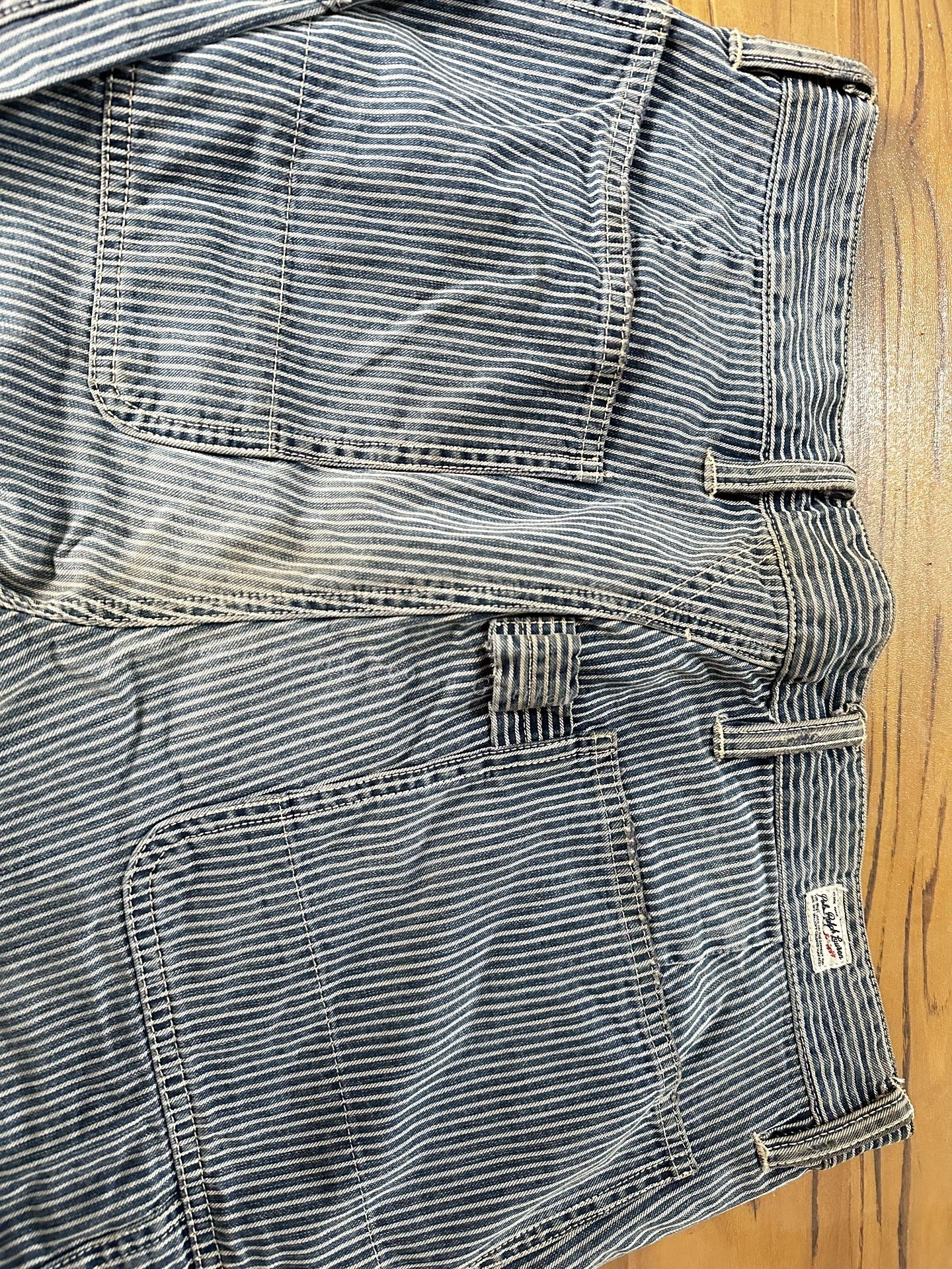 RRL Vintage Blue White Striped Pants