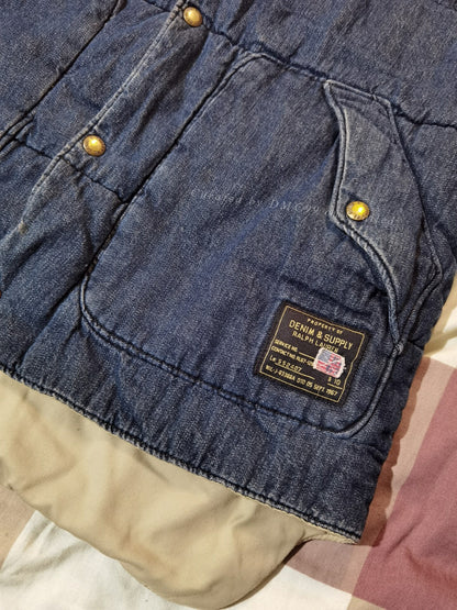 RRL Ralph Lauren Denim Quilted Vest