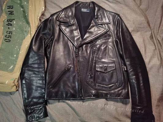 Ralph Lauren Vintage Motorcycle Leather Jacket