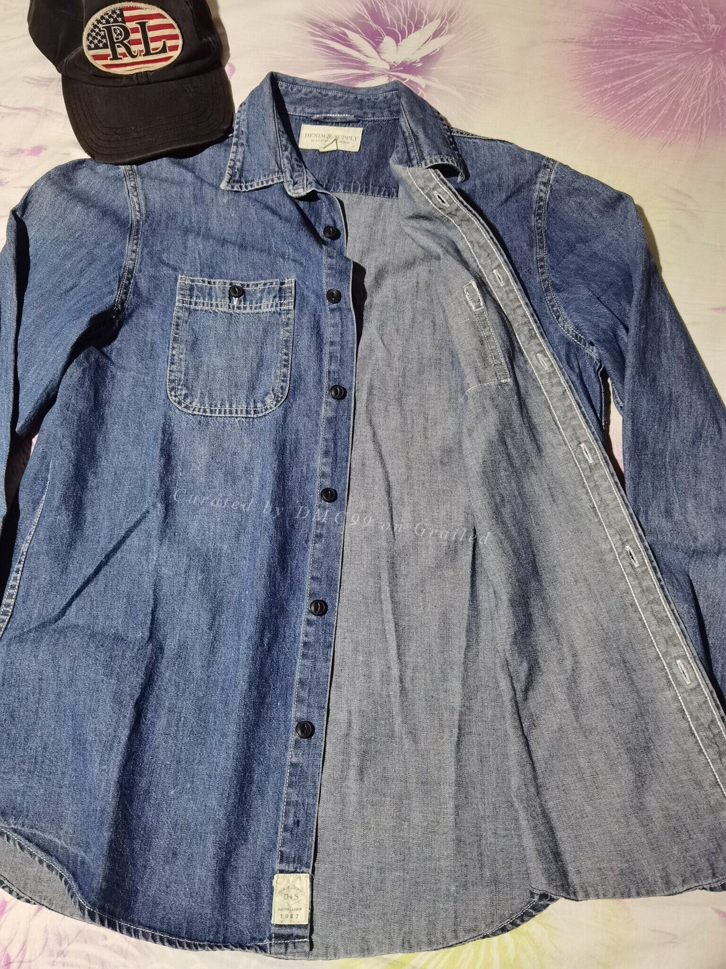 Ralph Lauren RRL Distressed Denim Shirt Jacket