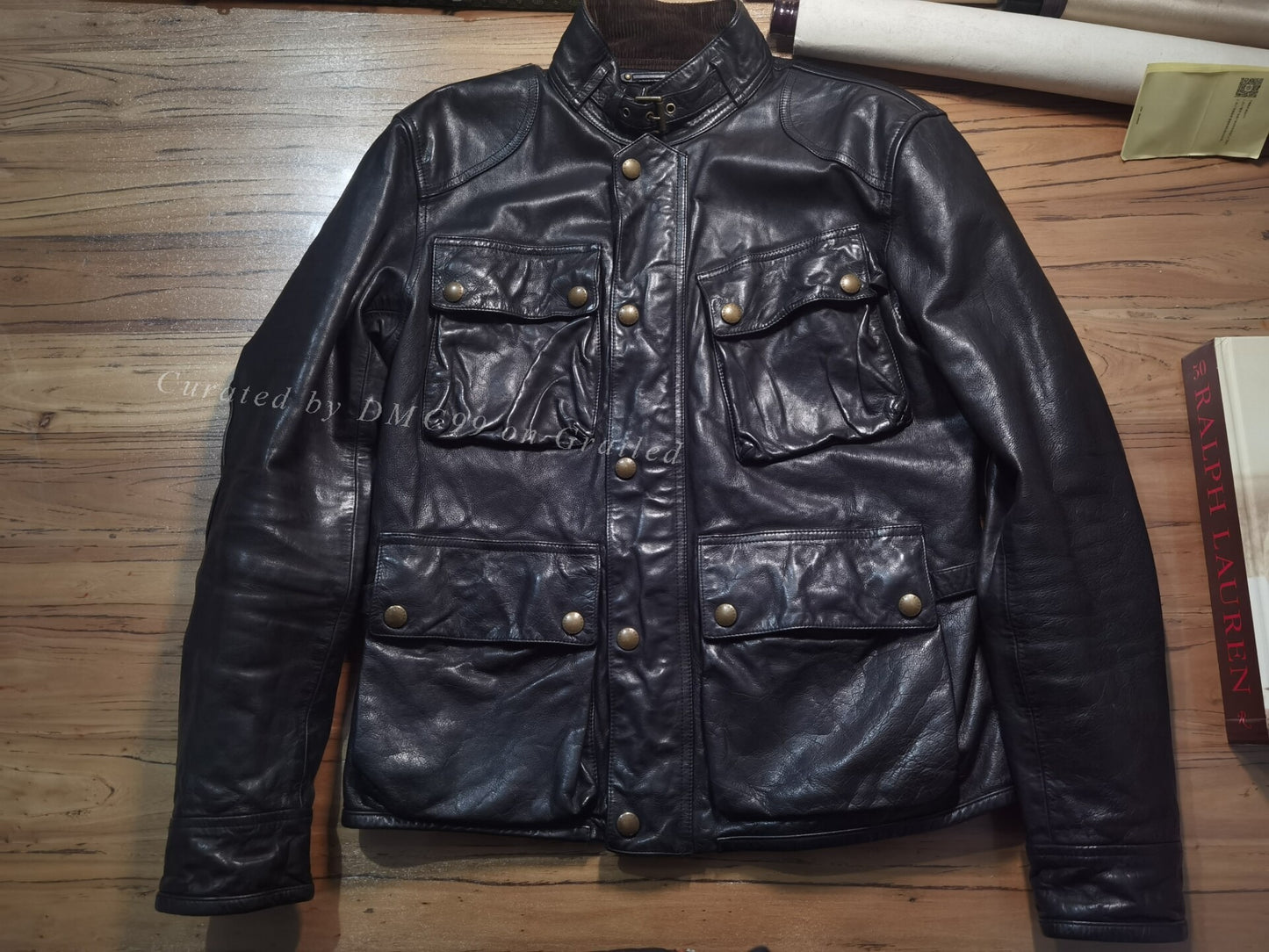 Ralph Lauren Four-Pocket Leather Field Jacket