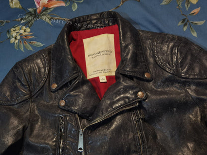 Ralph Lauren Vintage Waxed Tiger Biker Jacket