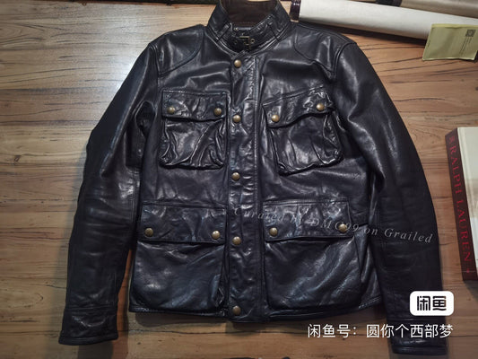 Ralph Lauren Four-Pocket Leather Jacket