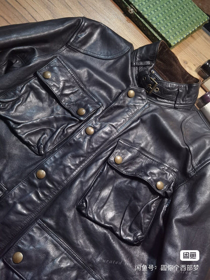 Ralph Lauren Four-Pocket Leather Jacket