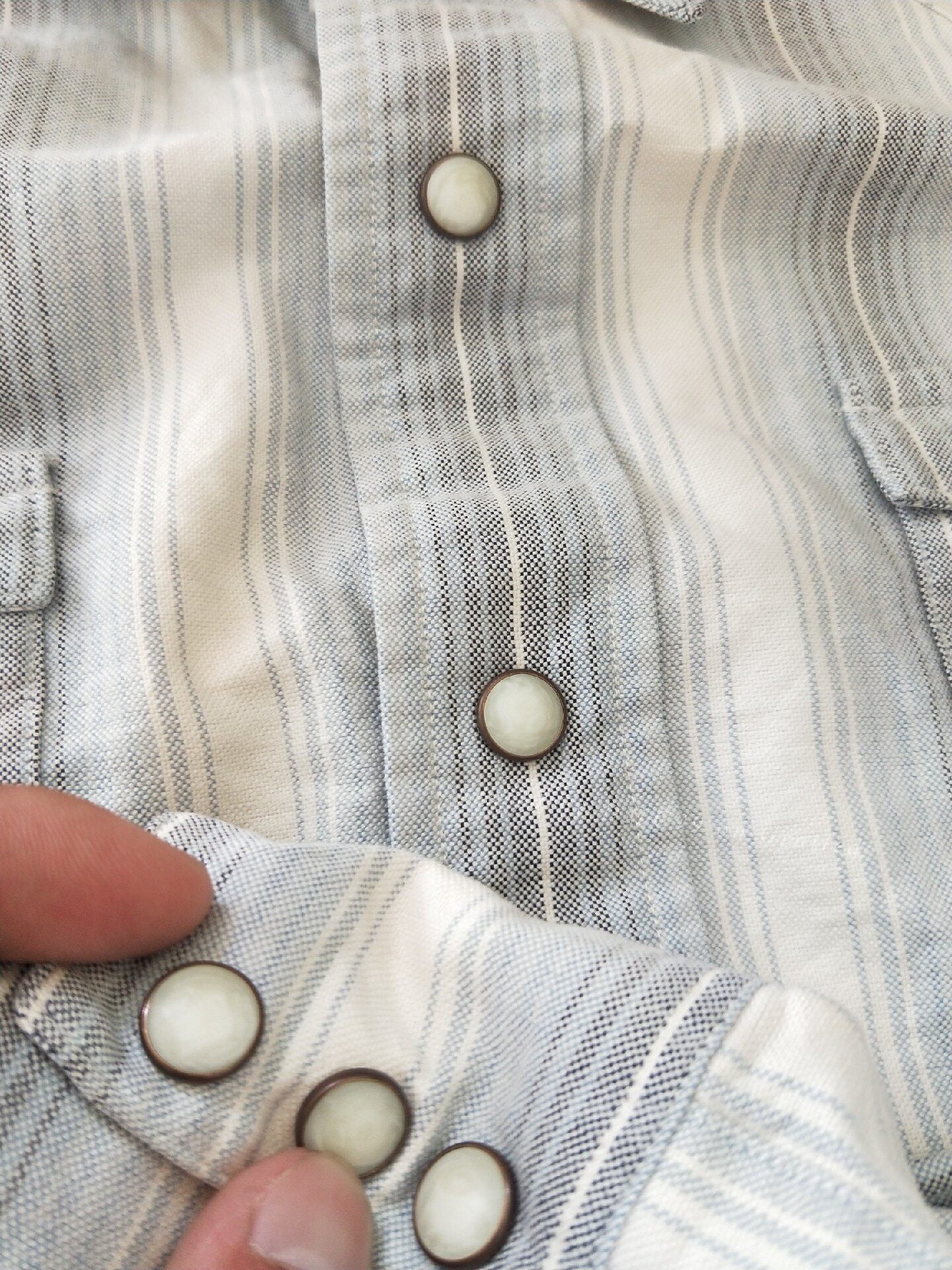 RRL Vintage Western Striped Shirt