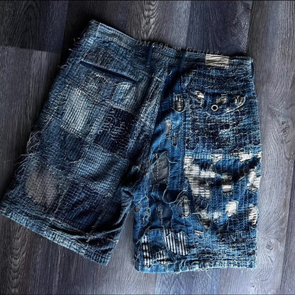 Kapital Boro Sashiko Straight Shorts