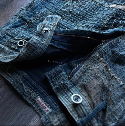 Kapital Boro Sashiko Straight Shorts