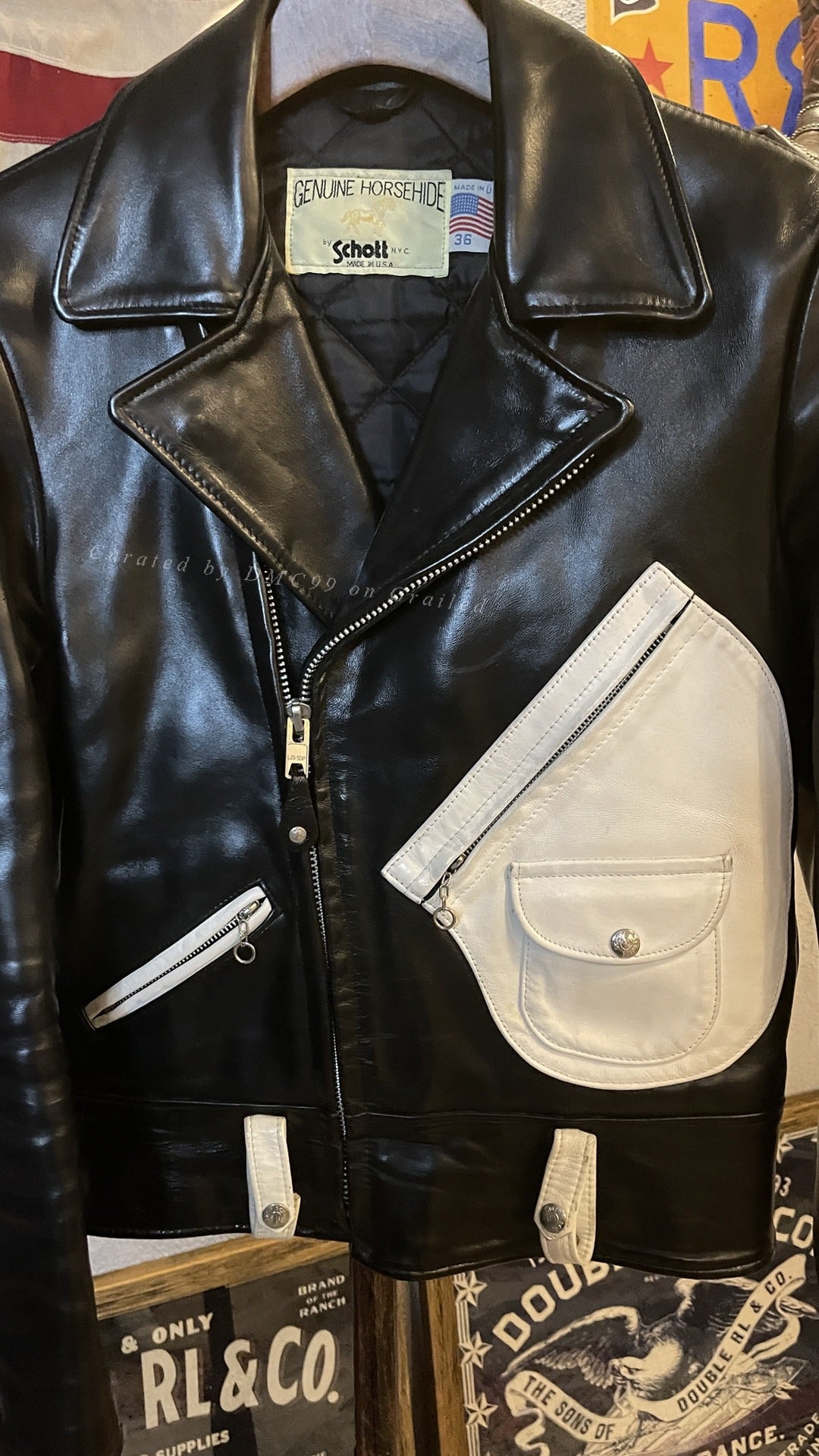 Schott Vintage Horse Leather Motorcycle Jacket