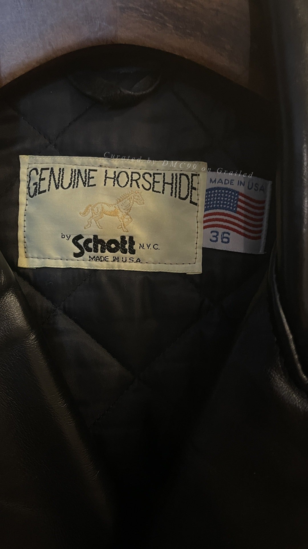 Schott Vintage Horse Leather Motorcycle Jacket