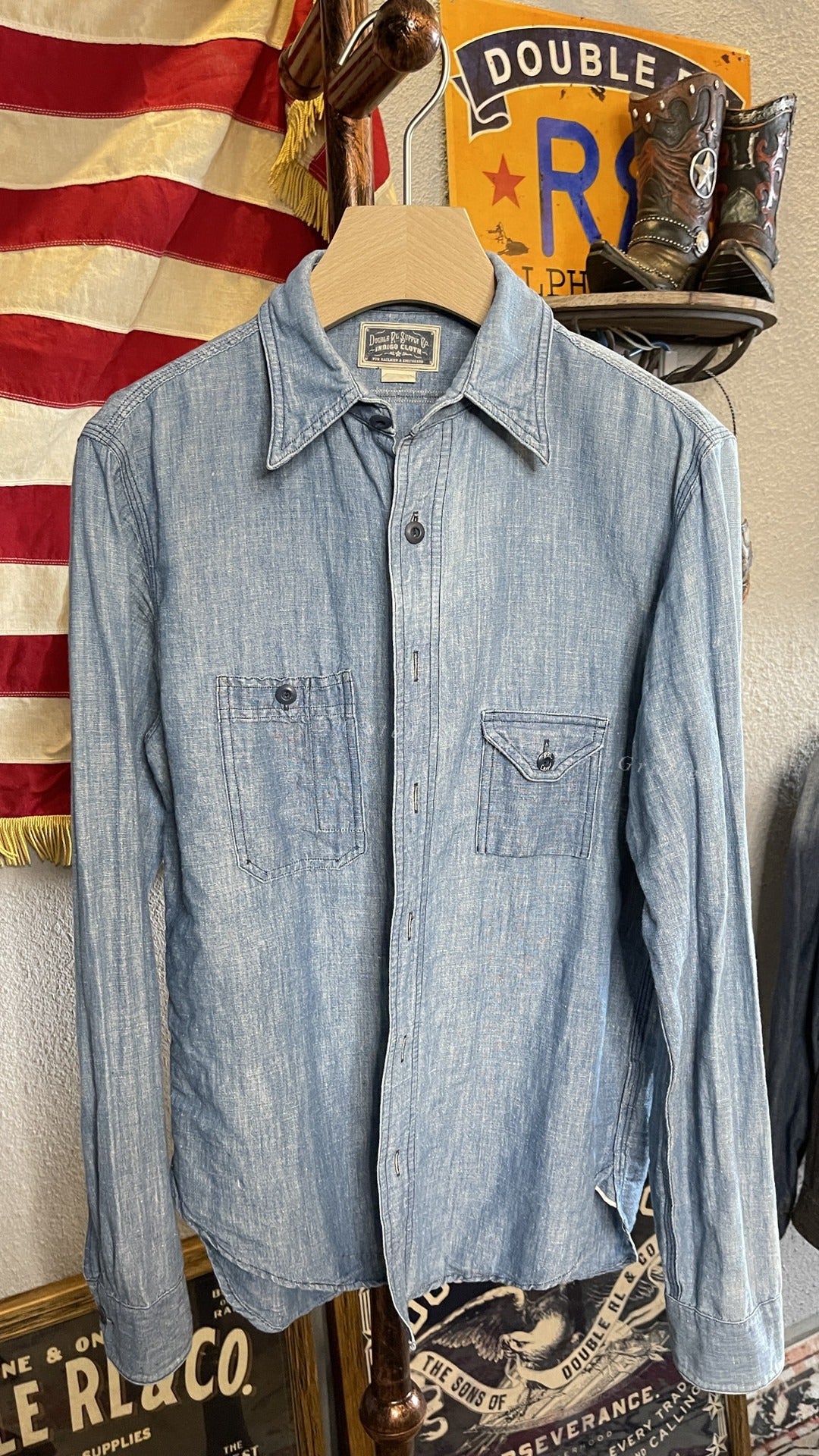 RRL Vintage Denim Shirt