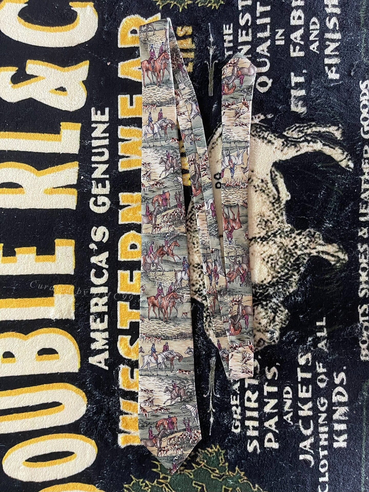 Ralph Lauren Hunting Theme Tie