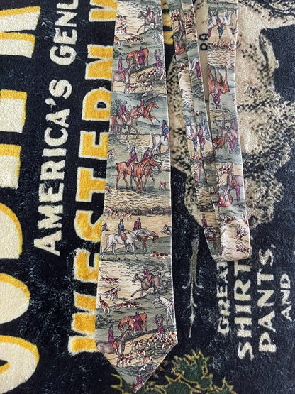 Ralph Lauren Hunting Theme Tie
