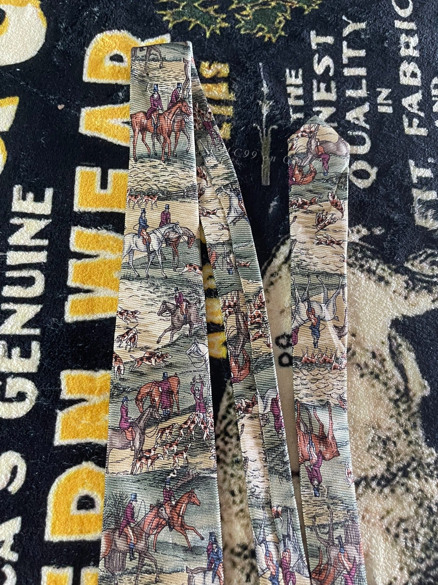 Ralph Lauren Hunting Theme Tie