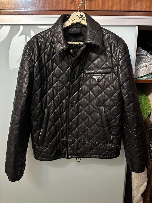 Prada 21AW Raf Simons Leather Jacket