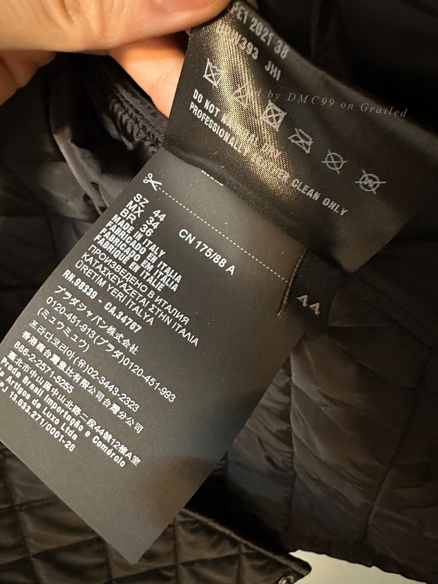 Prada 21AW Raf Simons Leather Jacket