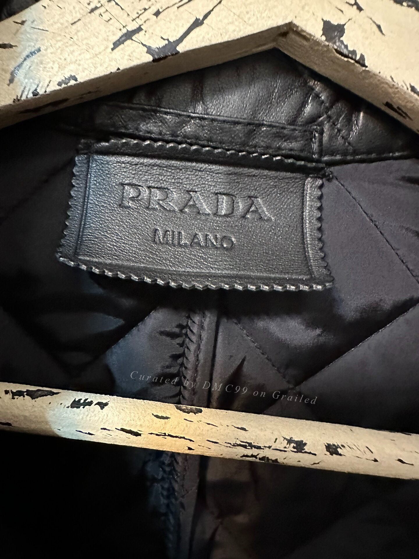 Prada 21AW Raf Simons Leather Jacket