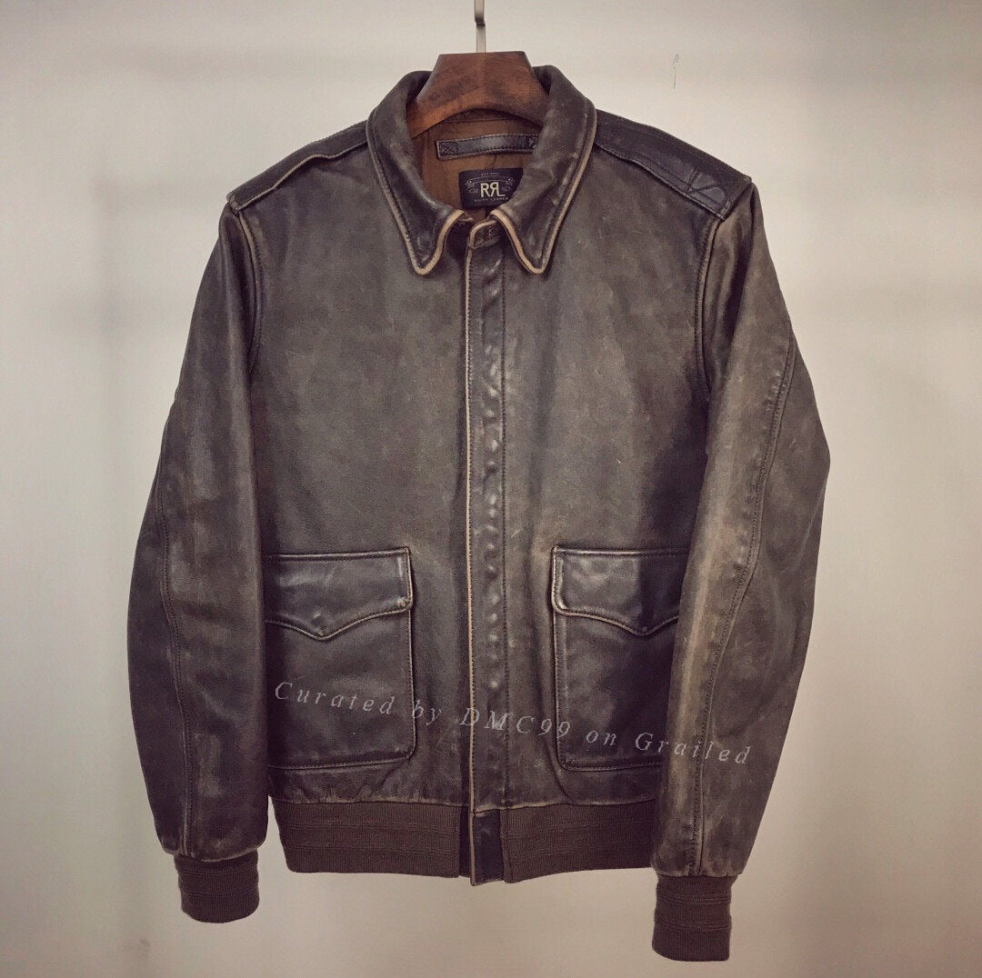 RRL A2 Vintage Horsehide Jacket