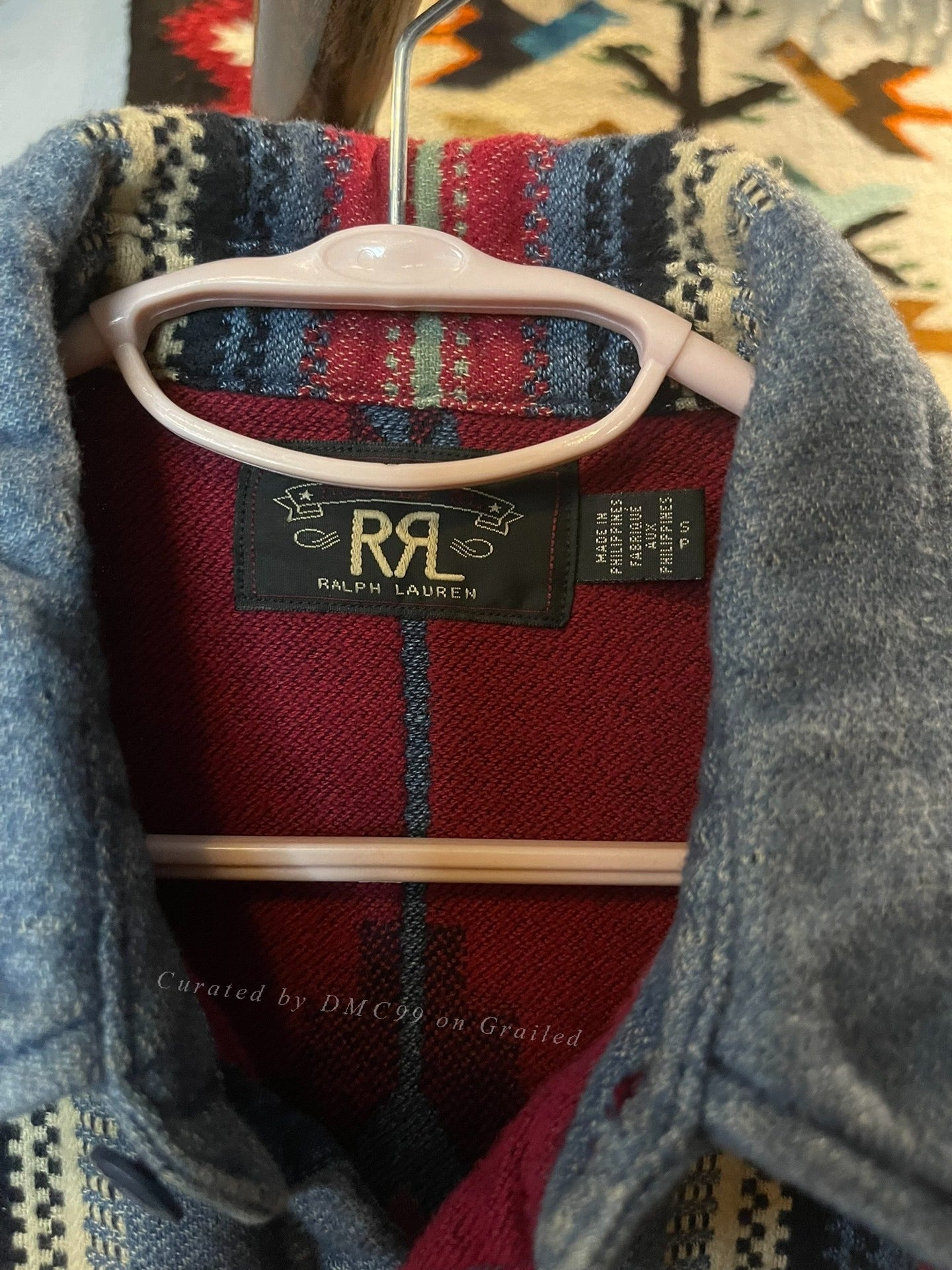 RRL 1940s Indian Blanket Western Shirt