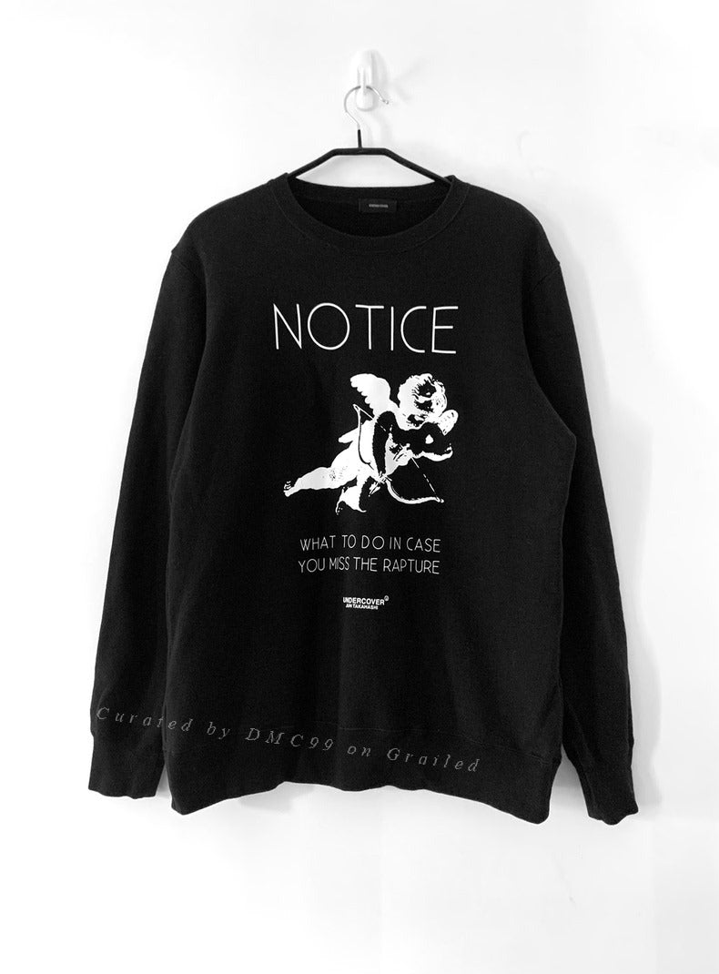 Undercover Angel Print Sweatshirt Pullover