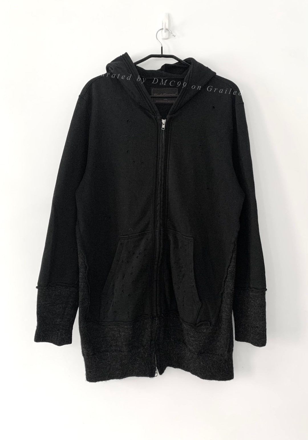 Undercover But Distressed Patchwork Long Sweatshirt
