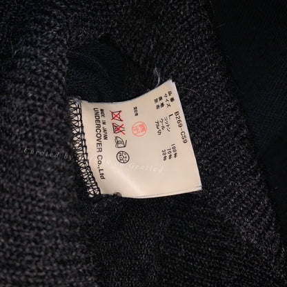 Undercover But Distressed Patchwork Long Sweatshirt