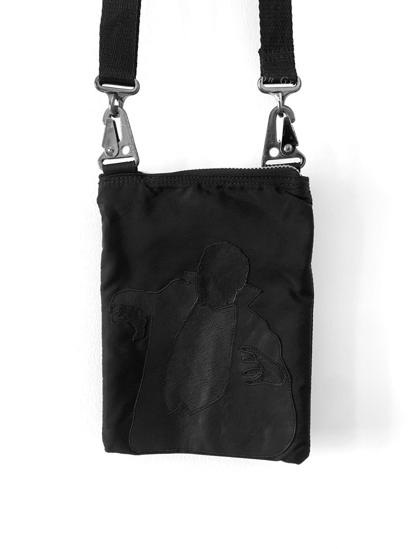 Undercover Vampire Embroidery Nylon Crossbody Bag