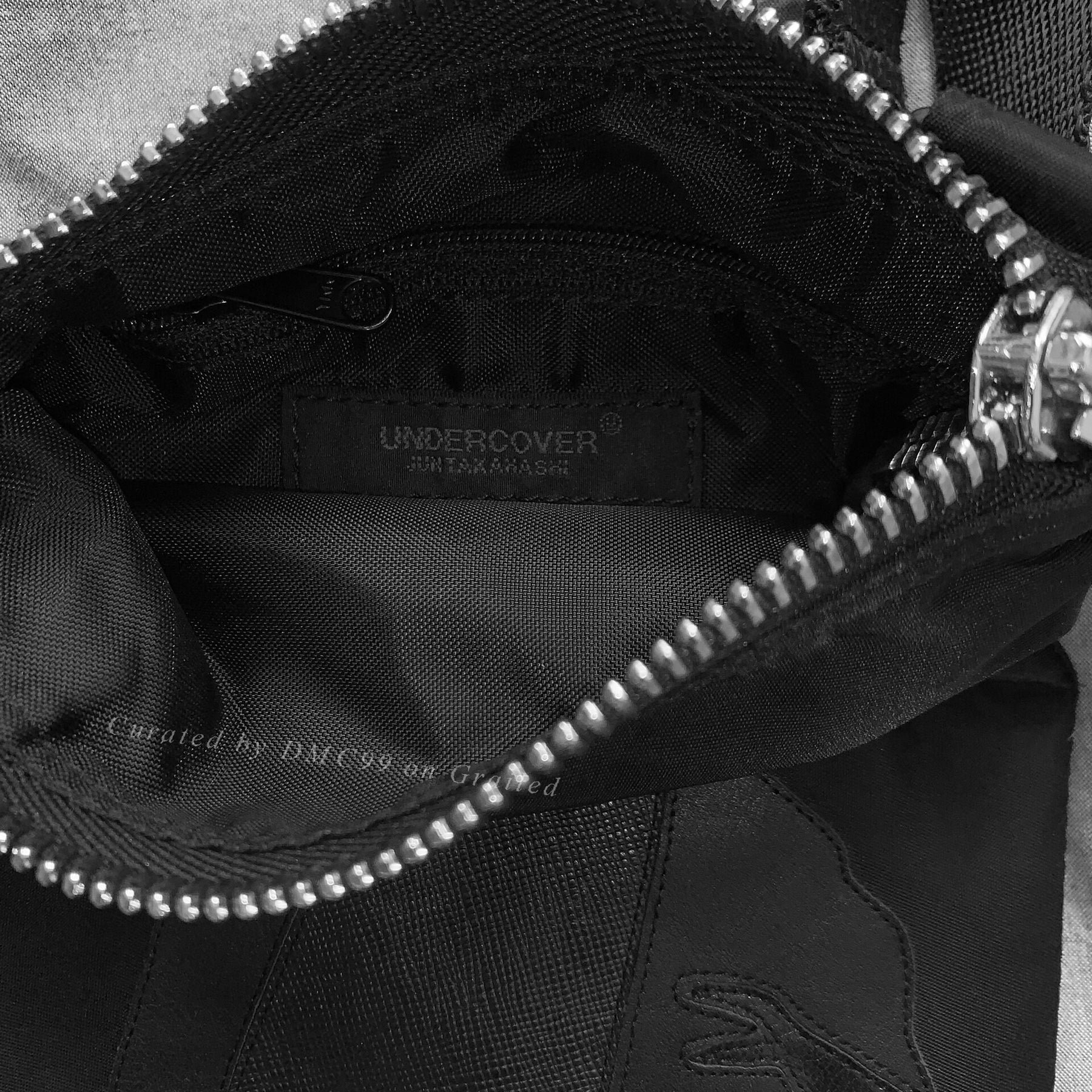 Undercover Vampire Embroidery Nylon Crossbody Bag