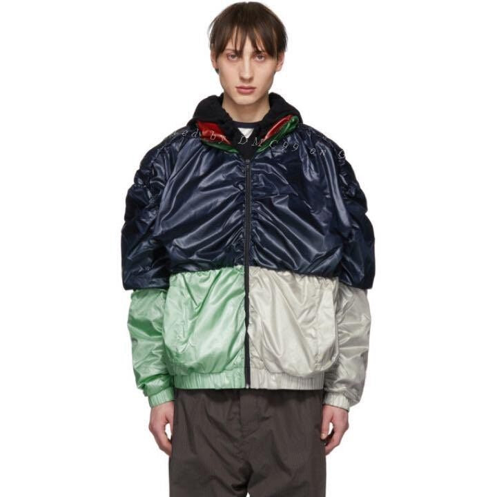Y/PROJECT Nylon Pleated Bomber Jacket