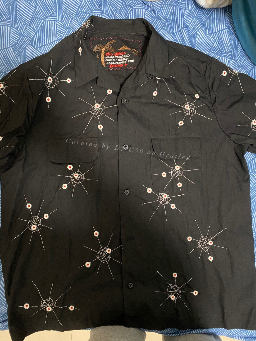 Beams Plus Spider Cotton Embroidered Shirt