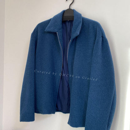 Auralee 17AW Blue Furry Jacket