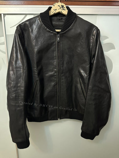 Prada Raf Simons 23SS Leather Bomber Jacket