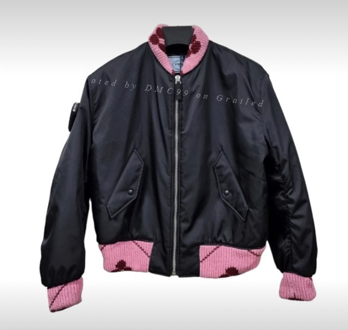 Prada Raf Simons 21AW Knit Bomber Jacket