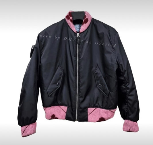 Prada Raf Simons 21AW Knit Bomber Jacket