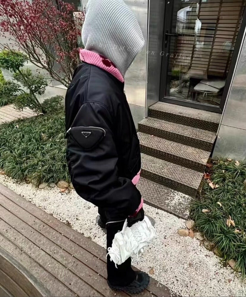 Prada Raf Simons 21AW Knit Bomber Jacket
