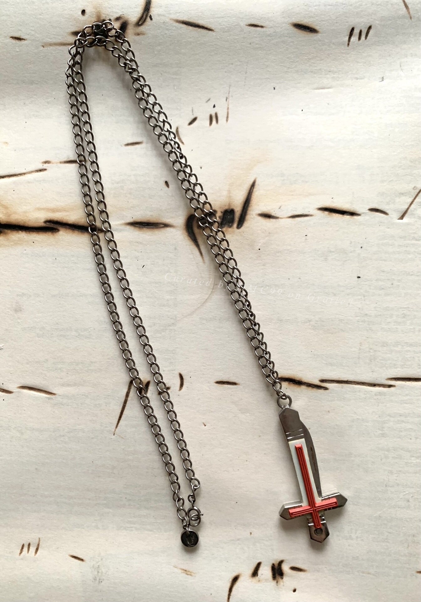 Undercover 19ss Cross Pendant Necklace
