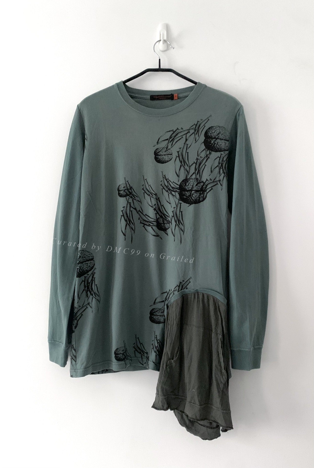 Undercover Corroded Nail Brain Long-Sleeve Tee