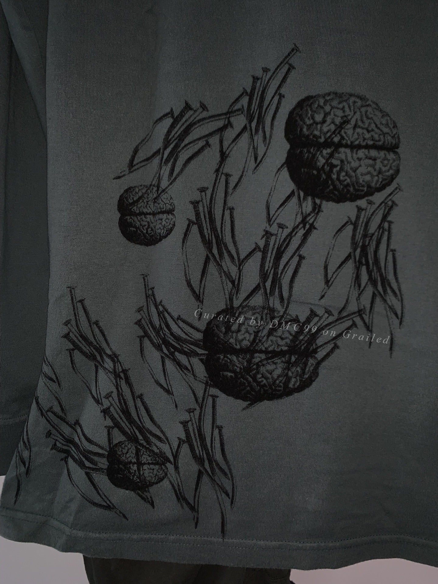 Undercover Corroded Nail Brain Long-Sleeve Tee