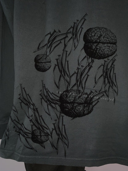 Undercover Corroded Nail Brain Long-Sleeve Tee