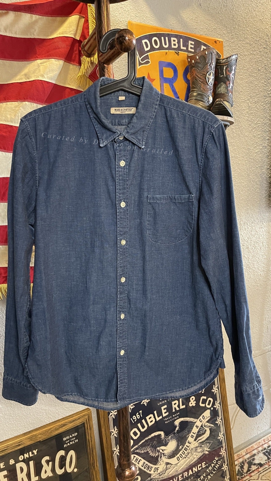 Vintage Levi's Romania Indigo Dyed Shirt