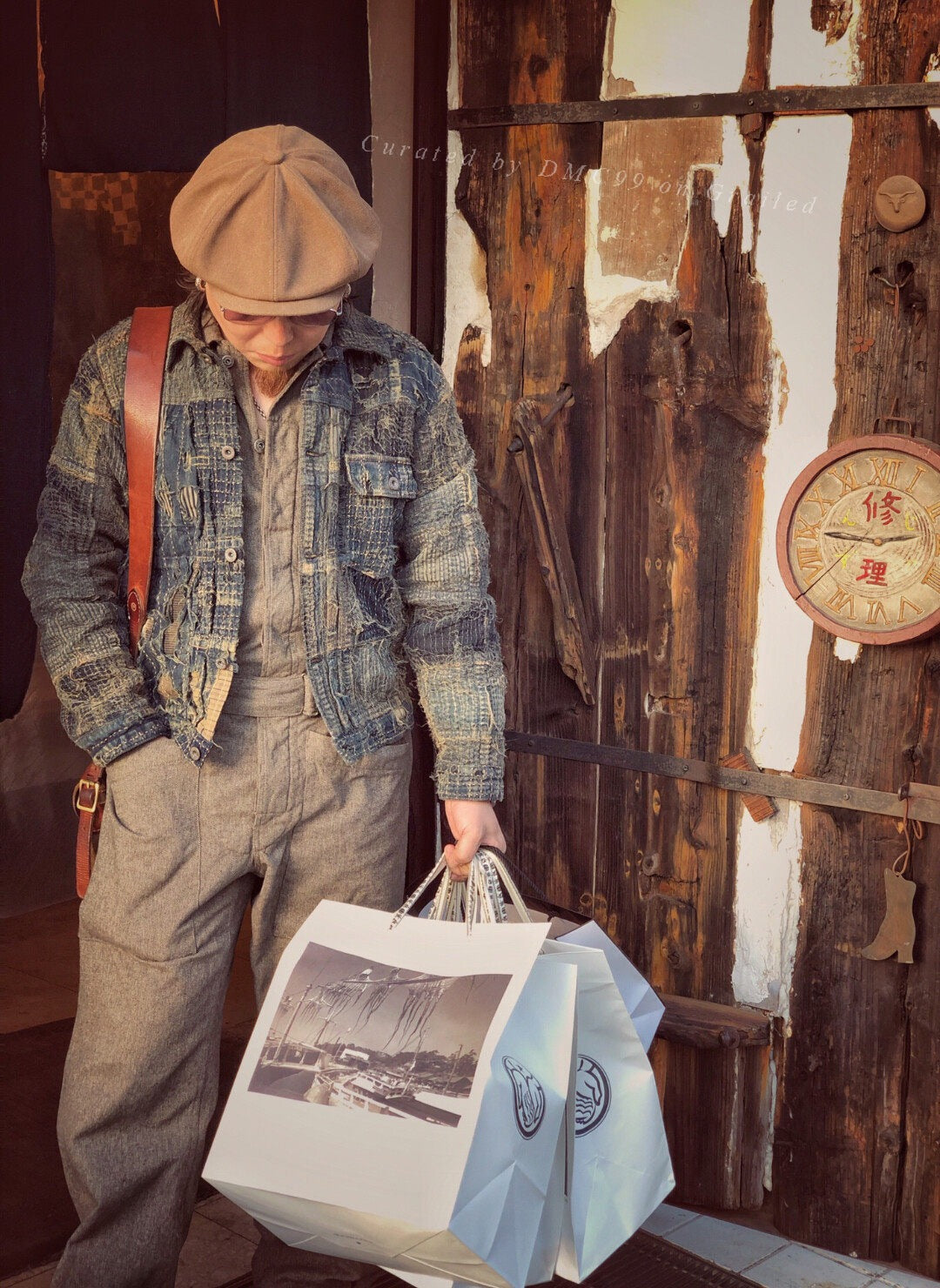 Kapital Denim Patchwork Tote Bag