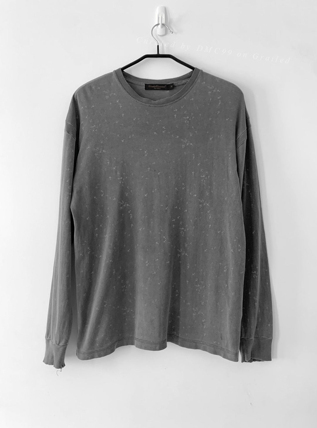 Undercover 02AW Cross Print Washed Sweatshirt