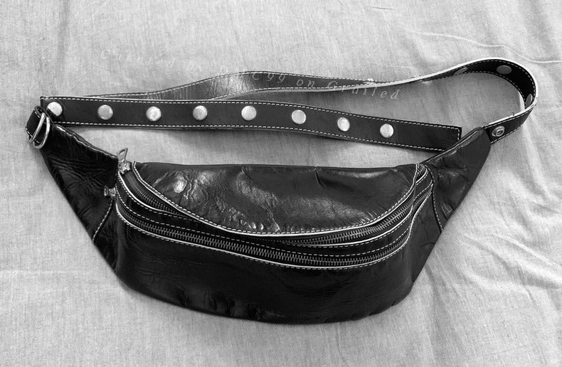 Number Nine Leather Snap Shoulder Crossbody
