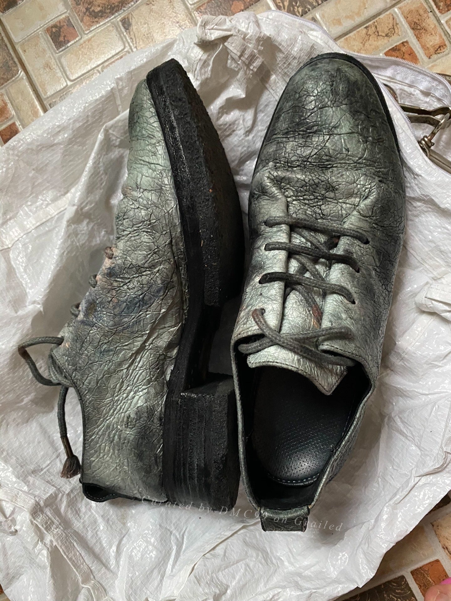 Carol Christian Poell Paper Leather Derby Shoes