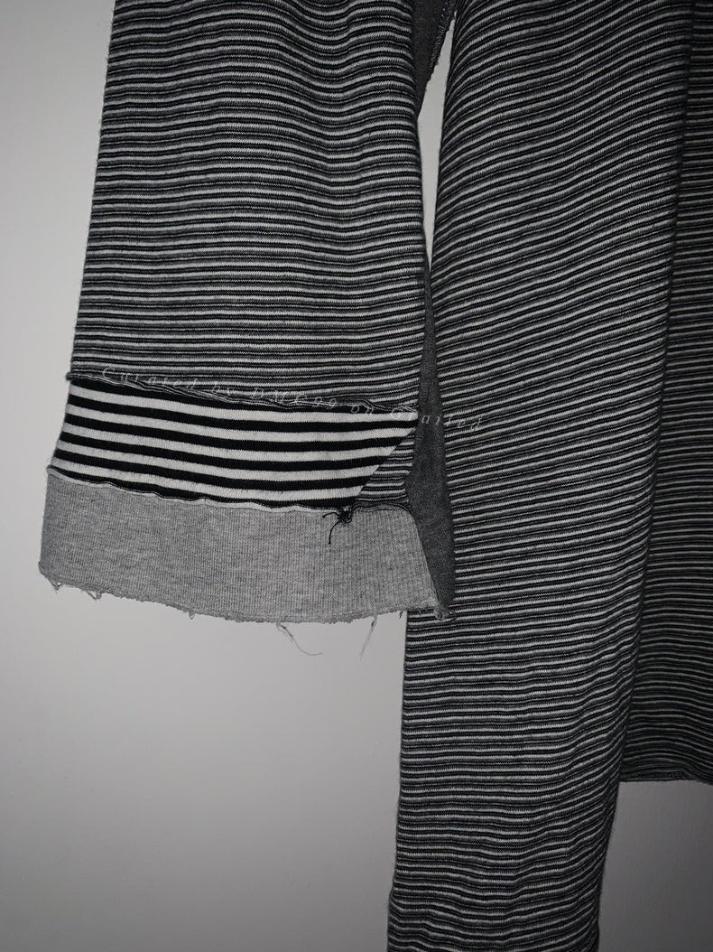 Undercover 06SS Stripe Paneled Tee