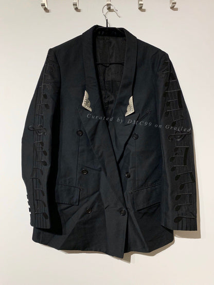 The Soloist 18SS Embroidered Note Blazer