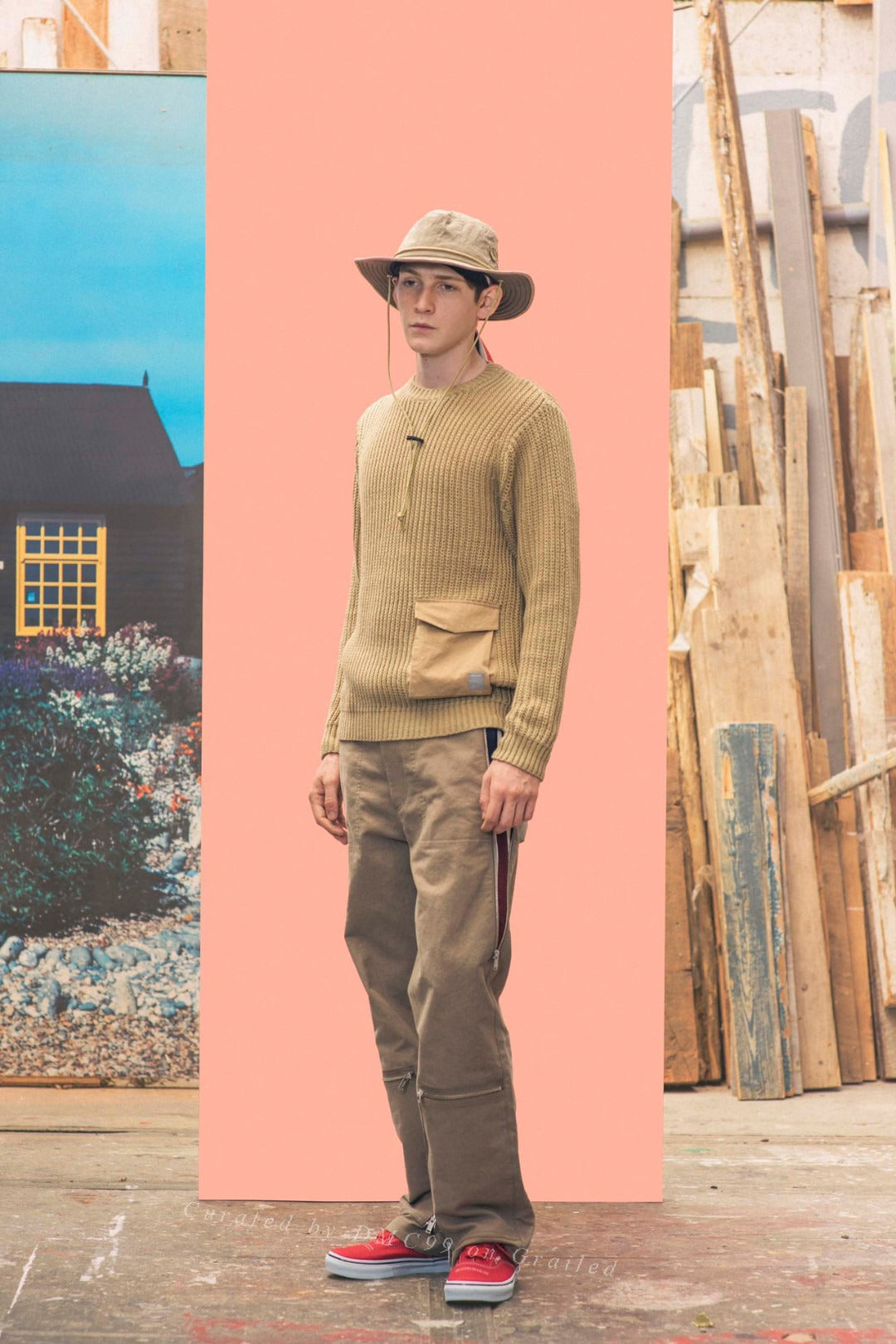Undercover Spliced Knit Sweater