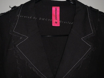 Undercover Structured Frayed Blazer Jacket