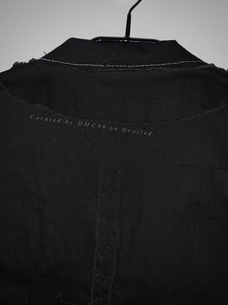 Undercover Structured Frayed Blazer Jacket