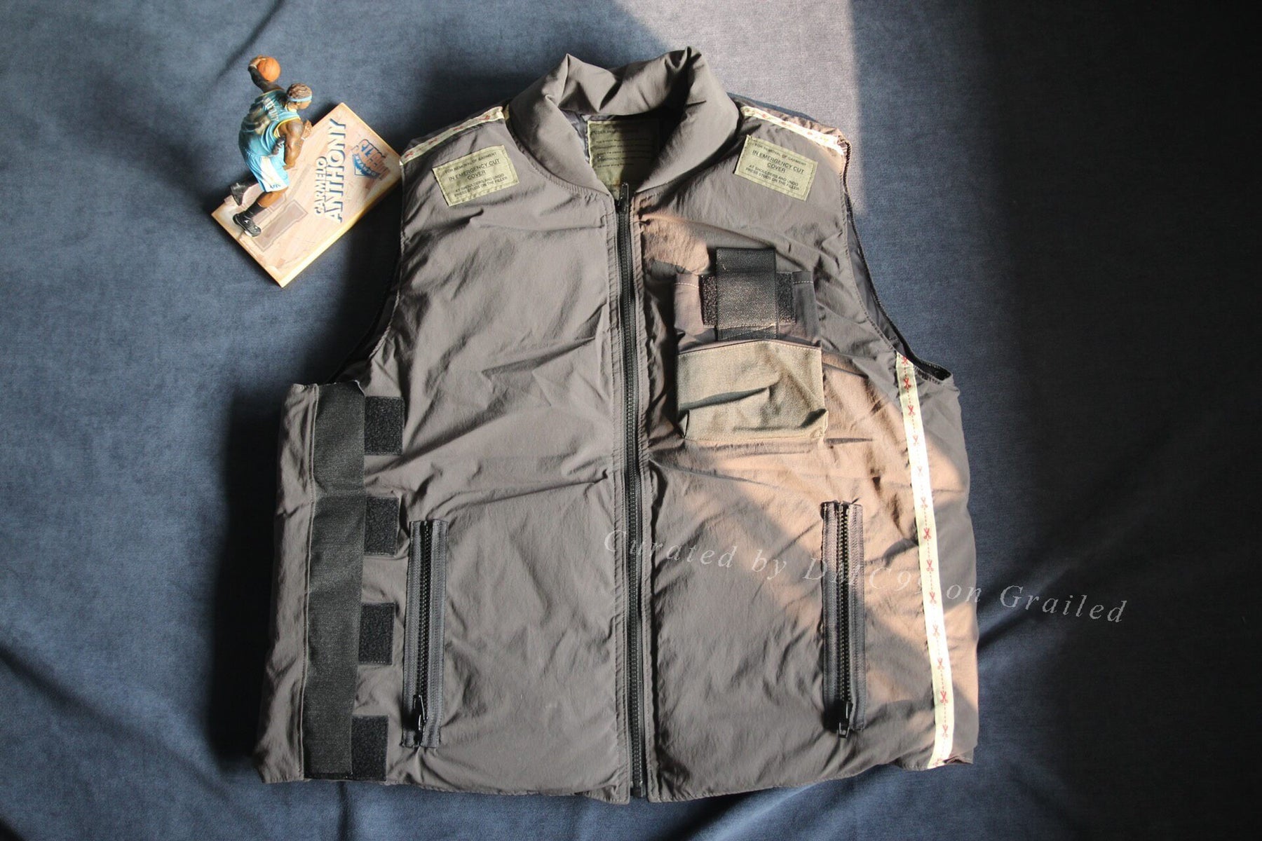 N.hoolywood Gray Down Vest Size 40